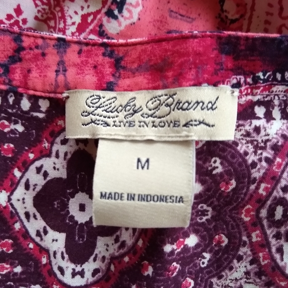 Lucky Brand▪️Long Sleeved Boho Blouse - Picture 3 of 3
